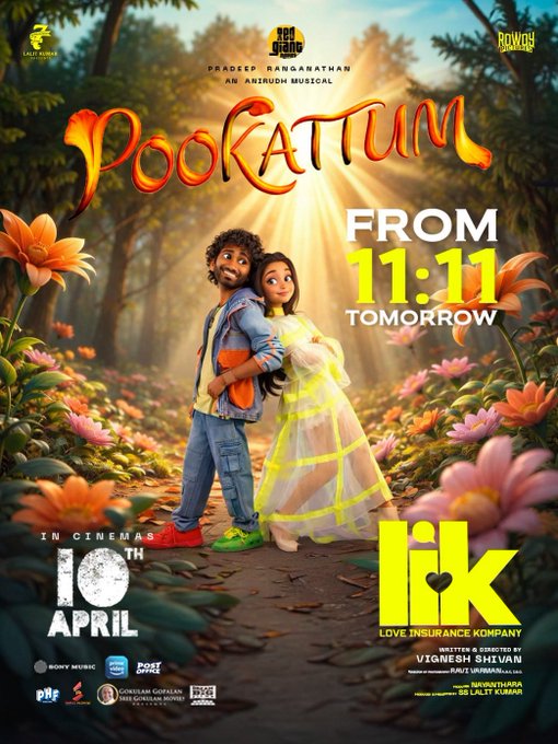 Pookattum Song Lyrics – Love Insurance Kompany (2026) 3 Pookattum Song Lyrics